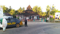 Monitoring situasi di Masjid Jami' At-Taqwa Desa Durian Seginim jelang pelaksanaan sholat ied