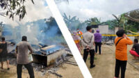 Kebakaran ini terjadi di Gg Anyai, Tempilang, Kecamatan Tempilang, Bangka Barat, Kepulauan Bangka Belitung, Sabtu pagi