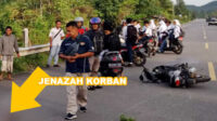 Muhammad Raja Rafli meregang nyawa di ruas jalan lintas Banda Aceh-Meulaboh setelah sepeda motor yang dikendarainya menabrak guard rail, Senin pagi