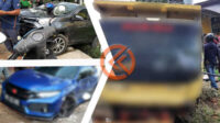 Tabrakan beruntun di area pencucian mobil Jalan Arteri Supadio mengakibatkan nyawa dua pekerja pencucian mobil melayang, Jum'at, 15 April 2022